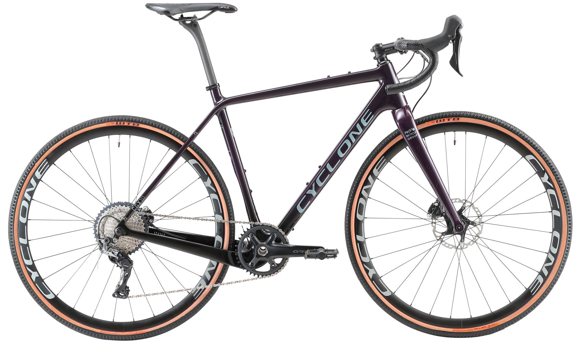 Велосипед Cyclone CGX 28" размер S рама 52 см 2022  Фиолетовый